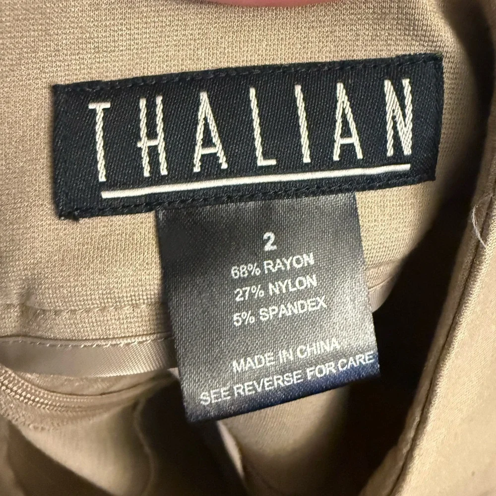 Thalian Classic Tan Pencil Skirt